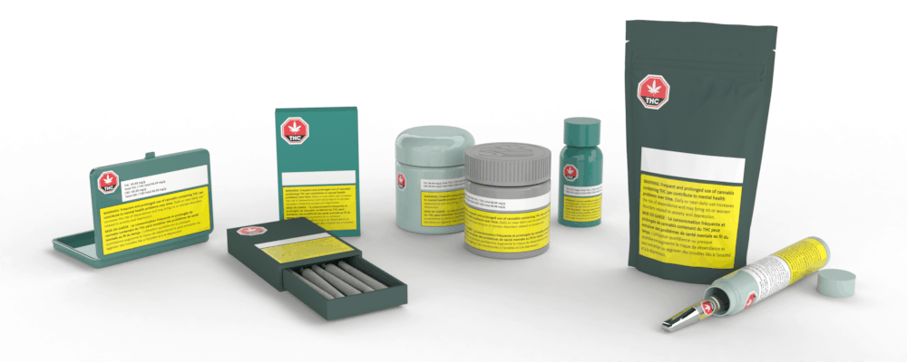 Sample Cannabis product packaging and labeling