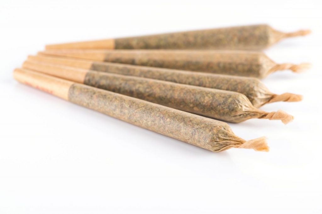 Five Pre-rolls of Cannabis